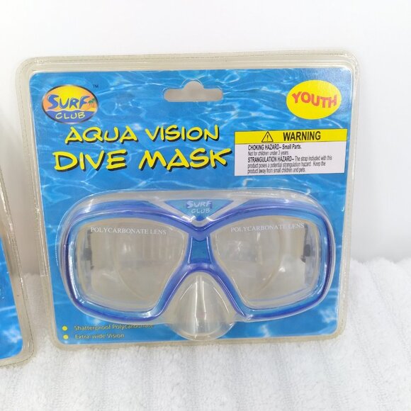 Surf Club Aqua Vision Dive Mask Youth Set of 2 - Picture 3 of 5